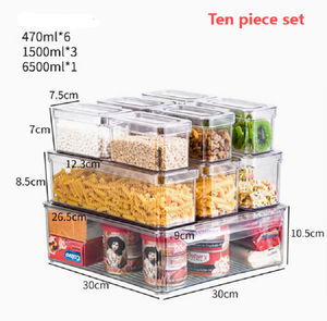 SSJ orta ölçekli Modern tasarım alüminyum Metal PET malzeme ile plastik gıda kabı verimli buzdolabı saklama kutusu - Product Image 3