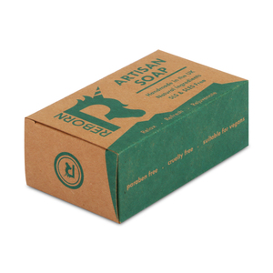Eco-friendly biodegradável colorido único logotipo personalizado Kraft sabão caixa embalagem caixa