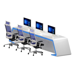 Haoyuan tùy chỉnh thông minh văn phòng bàn chỉ huy trung tâm giao diện điều khiển Ergonomic LED máy trạm - Product Image 3