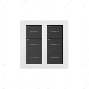 Nuevo estilo de diseño Interruptor de control remoto inteligente Tuya Panel de metal Soporte Sistema de voz Alexa - Product Image 4