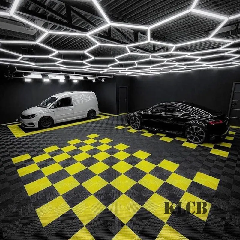 Toptan araba detay garajlar altıgen LED aydınlatma araba yıkama ışık araba detaylandırma altıgen ışık
