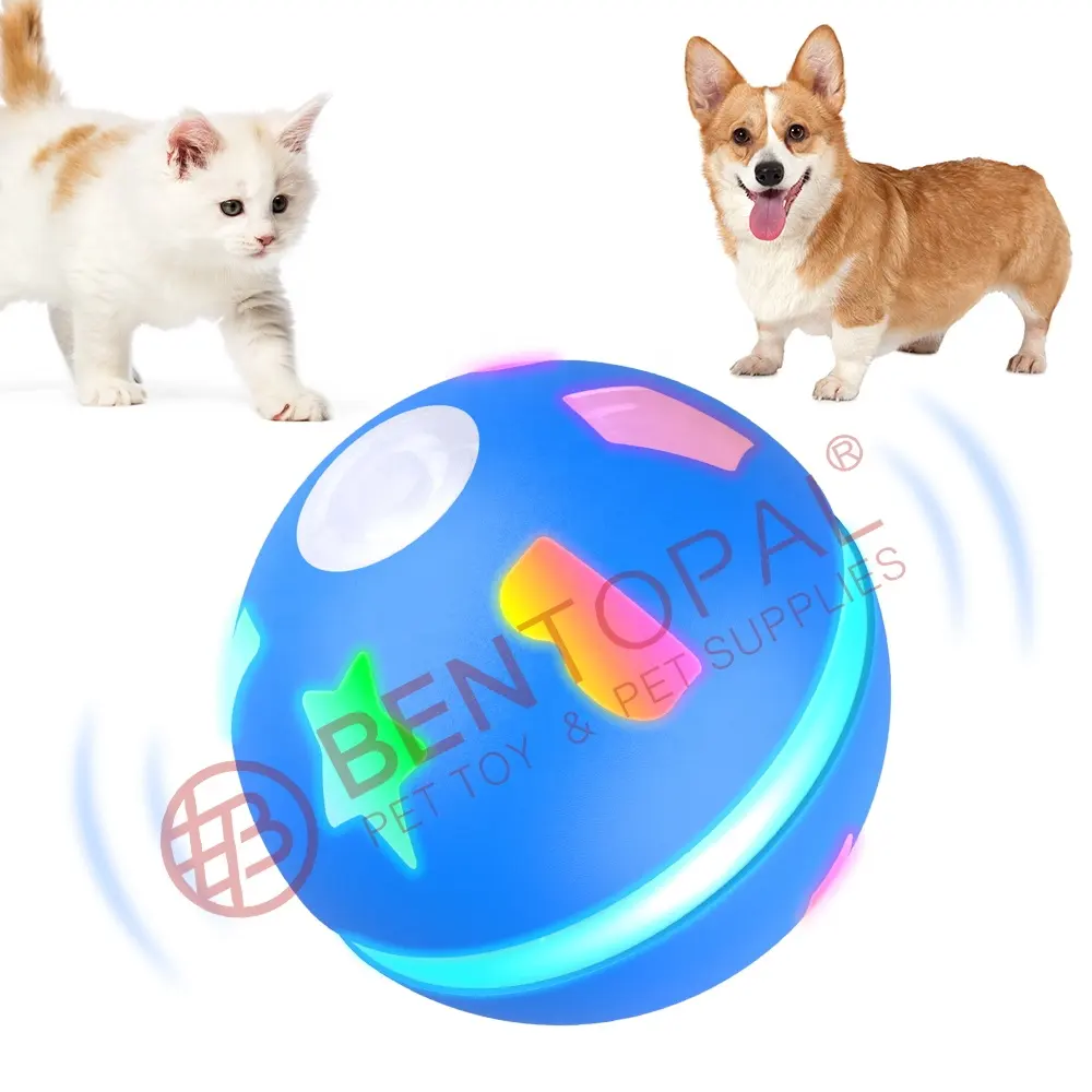 Cães e gatos Brinquedos Ímpios Bolas de Rolamento Automático Recarregável USB Quadro Interactivo Smart Pet Brinquedos Bola Presente Do Divertimento para os Gatinhos e Cachorrinhos