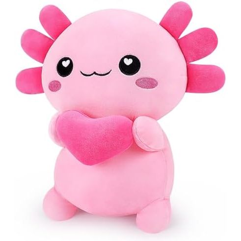 Pink Axolotl Loveheart