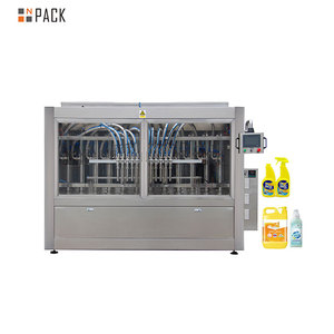 Npack Servo Motor Piston Pump 4 Heads Automatic Detergent Liquid <strong>Soap</strong> <strong>Mixing</strong> and Filling Machine - Product Image 1