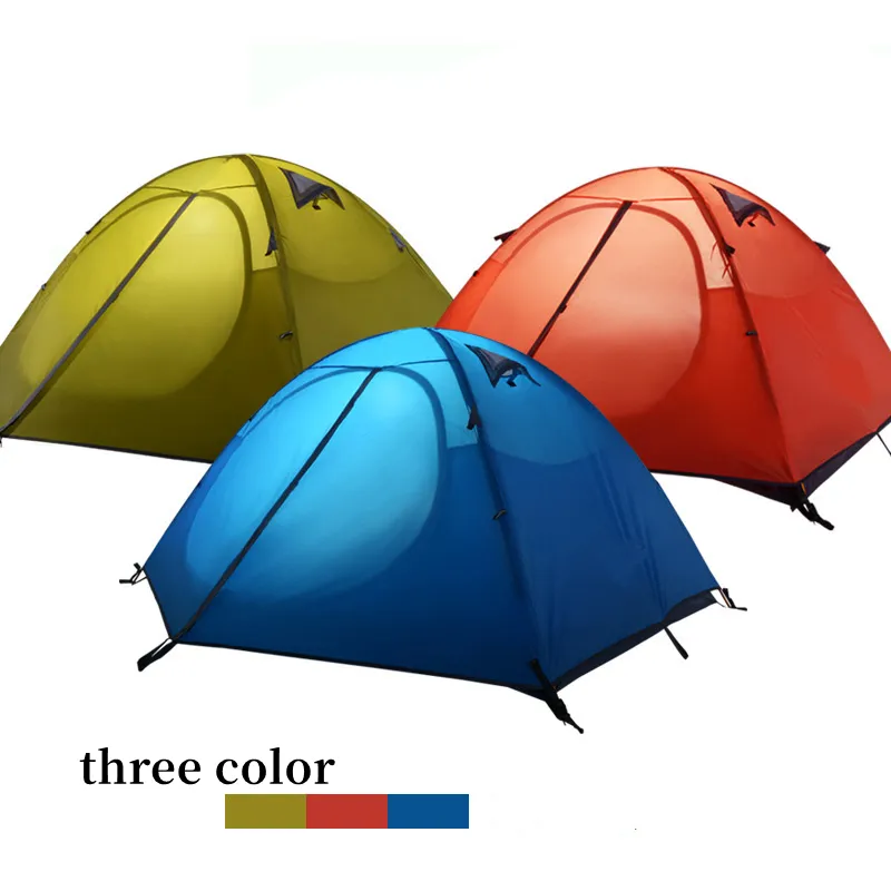 Tenda 2022 tenda ultraleggera per 2 persone più venduta 20d tenda a due piani in Nylon senza palo invernale all'aperto