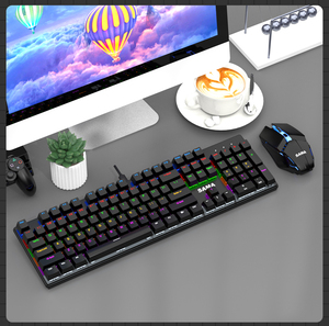 SAMA <strong>Multimedia</strong> Ergonomic Mechanical RGB <strong>Computer</strong> Gaming <strong>Keyboard</strong> and Mouse Combos Set - Product Image 5