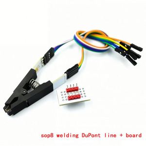 Adaptador de Clip de prueba de programador Universal de 8 pines de cuerpo estrecho ancho SOP8 BIOS IC Socket Burning 8-Pin Universal IC Socket Burning - Product Image 4
