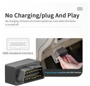 OBD2全球定位系统跟踪器，用于车辆SIM和包括的数据、车辆位置、行程历史、驾驶警报、地理围栏、OBD - Product Image 2