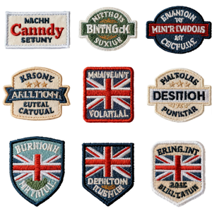 Großhandel Maßgefertigte Aufbügelbare Stickerei Berühmte Marken Chenille Designer-Patch für Kleidung Logos Designer-Aufbügel-Patch Luxus-Patch - Product Image 2