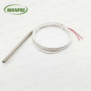 クラスA/B OD6 * 50mm SS304プローブと1m5mグラスファイバーシリコンケーブルを備えた高品質アナログPT100PT1000RTD温度センサー - Product Image 1