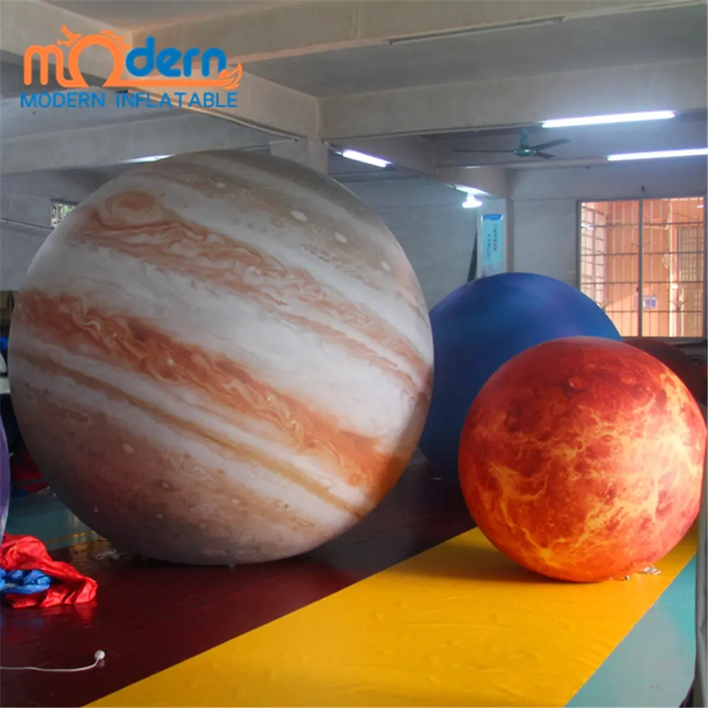 2020 hot giant inflatable planet, pvc inflatable planet balls for decoration