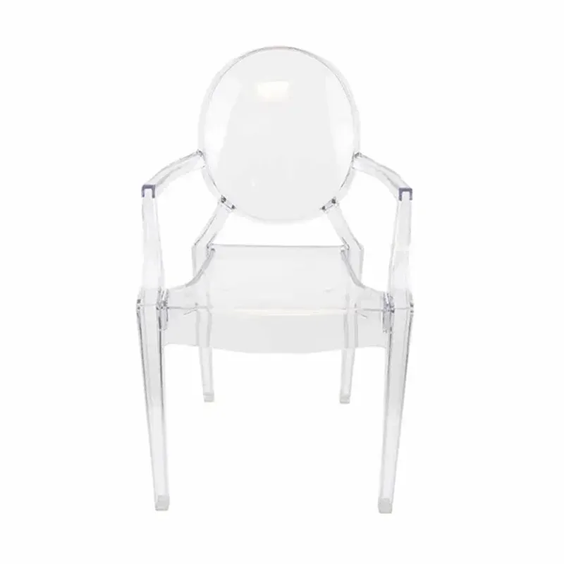 공장 도매 가격 크리스탈 아크릴 투명 플라스틱 수지 나폴레옹 쌓을 수있는 의자 티파니 Chiavari 호텔 의자