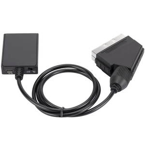 <strong>hdmi</strong> to <strong>Scart</strong> RCA AV Converter signal Adapter Cable Upscale Converter PAL/NTSC for HD TV DVD Crt TV Vhs Video Recorder - Product Image 4