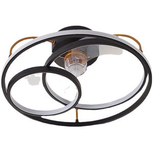 家用卧室餐厅餐桌用可伸缩3叶片吊扇带灯耐用木体遥控开关 - Product Image 1