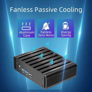 Fansız Mini PC Core i3 4010U i5 i7 mikro kişisel masaüstü bilgisayar Barebone Computador compuateur WIFI VGA 8USB - Product Image 5
