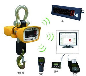 La báscula de grúa electrónica inalámbrica se conecta a la computadora con sistema de control remoto - Product Image 1