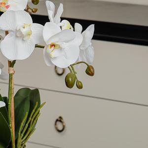Lớn phalaenopsis Nhân Tạo Màu Vàng Đột Biến Hoa Cho Phòng Khách Trang Trí Nhà Máy Nồi Cho Lễ Tạ Ơn Giáng Sinh Halloween - Product Image 3