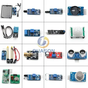 16ピース/ロットpi 2 3センサーモジュールパッケージHC-SR04 DHT11 DS3231 KY-008 arduinoキット用サウンドレインソイルセンサー - Product Image 1