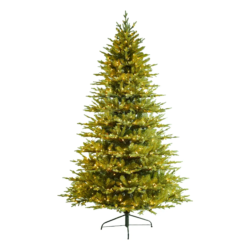 Искусственная новогодняя елка высотой 7,5 футов, Лидер продаж, гигантские светодиодные огни, рождественские аксессуары, высокая Рождественская елка премиум класса