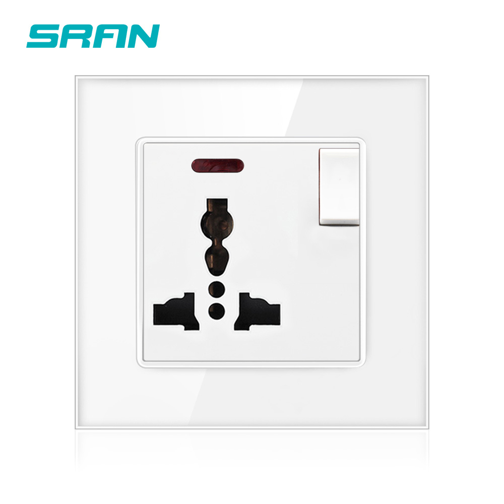 3pin universal socket with switch