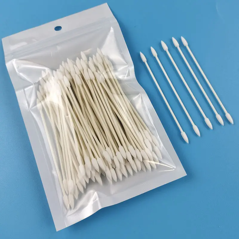 100pcs Biodegradável Paper Stick 3mm Micro Pointed Cotonete para Cosméticos