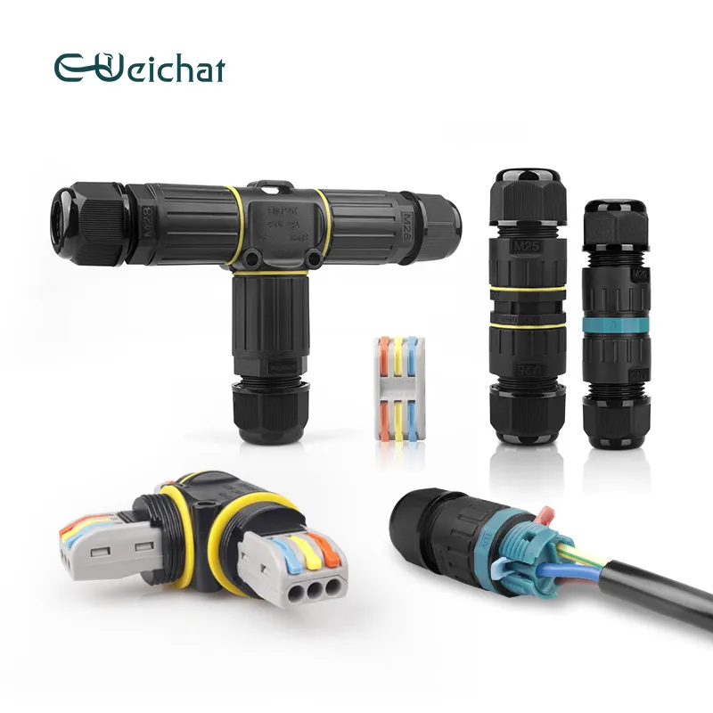 E-WeiChat Hot Selling Outdoor Cable Electrical Underwater Quick 2pin 3pin 4pin 5pin Ip68 Waterproof Connector