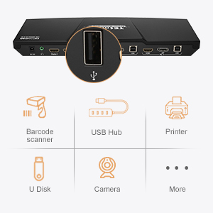TESmart-Interruptor de entrada de alta calidad, 2HDMI + 2DP Salida 2HDMI KVM, doble Monitor, enchufe caliente 4k60Hz KVM