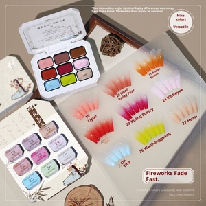 Ba trong một jiugongge sơn móng tay keo Lắc âm thanh nổ với LED Quang trị liệu clap keo nở đỏ mặt Gradient sơn - Product Image 4