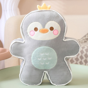 LK新シリーズのかわいいジンジャーブレッドマンぬいぐるみ癒しペンギン人形スリーピングピローカスタムアニマルデザインぬいぐるみ