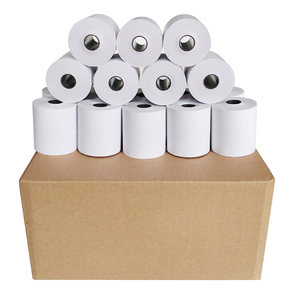 厂家直销单层型号80x80热敏纸卷，用于收银机POS ATM银行收据57x40mm 57x30mm FSC - Product Image 1