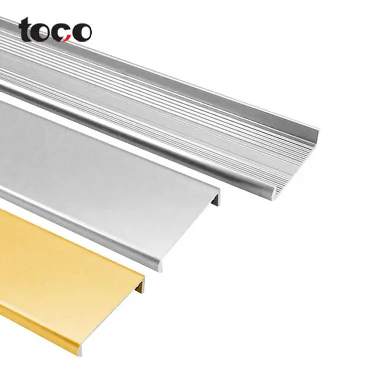 TOCO Channel Profil Plastik Trim Pvc untuk Meja Kayu Lapis Molding Furniture Edge Banding Tape Berbentuk
