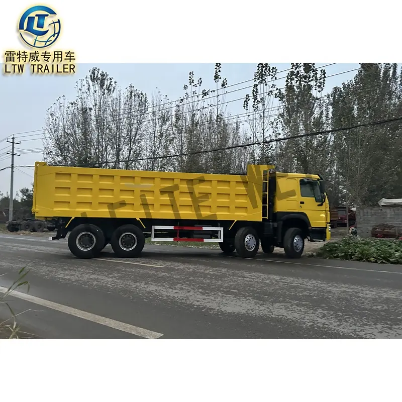 סינו הו 8x4 6x4 משאיות חול 375hp 2018 משאית אשפה משומשת למכירה בניגריה מחיר