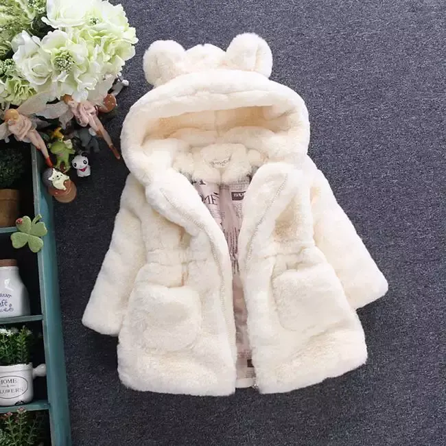 Neue Winter Baby Mädchen Kleidung warme Jacke Schnee mantel Baby Kapuzen jacke