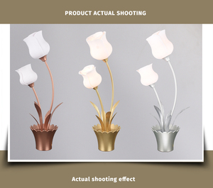 Đèn bàn hiện đại mới thay đổi màu sắc kéo cách làm mờ Đèn bàn hiện đại hiện đại với Đèn hoa <span class=keywords><strong>Led</strong></span> cho đèn ngủ - Product Image 3