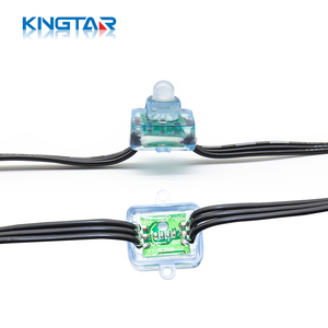 Quadratische adressierbare RGB-LED-Lichterketten WS2811/UCS1903 12mm 18AWG DC12V Pixel IP68 Wasserdicht - Product Image 2