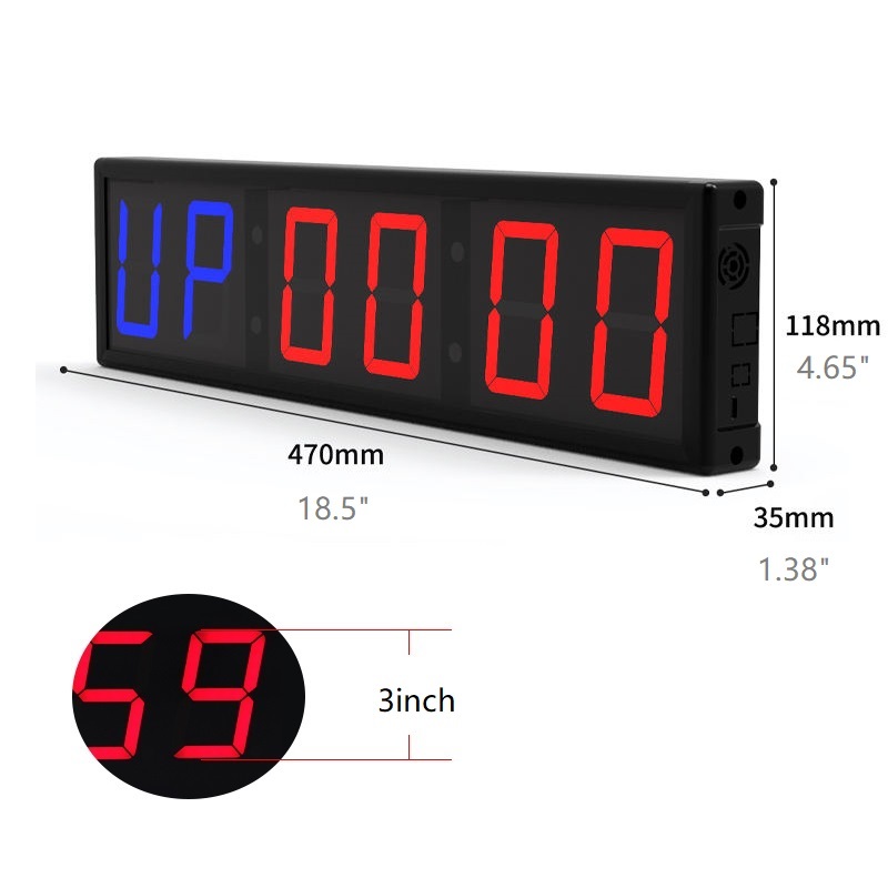 blue/red - 3 inch digit