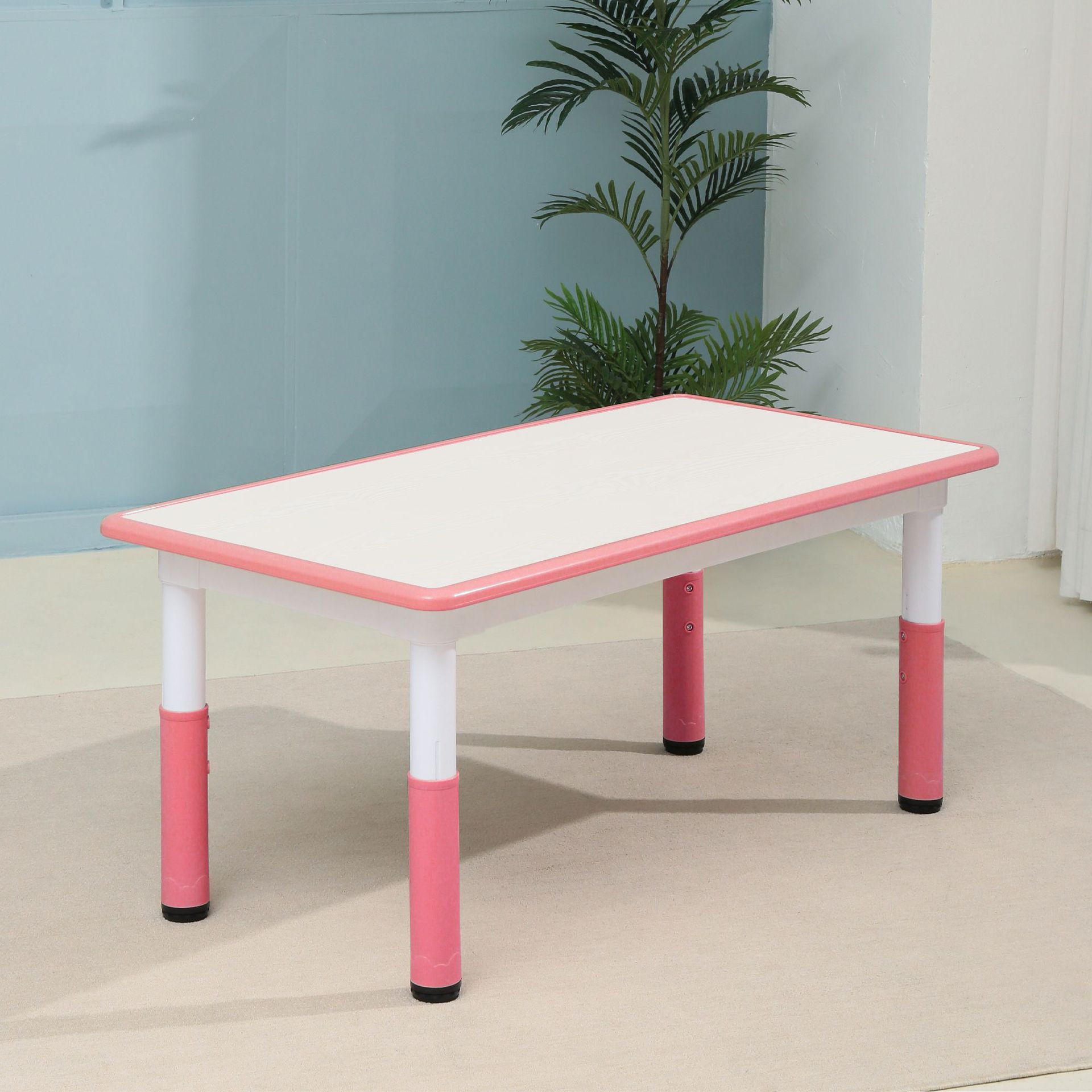 Whiteboard, light pink single table