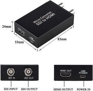 SH02 FJGEAR SDI至HDMI转换器、3G-SDI/HD-SDI/SD-SDI至HDMI适配器、自动格式检测SDI至HDMI视频转换器 - Product Image 5