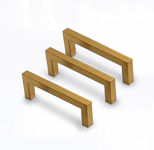 Satin thép không gỉ xử lý dài vuông kéo phần cứng đồ nội thất Nội Door knobs xử lý Door LEVER xử lý cửa lối vào - Product Image 3