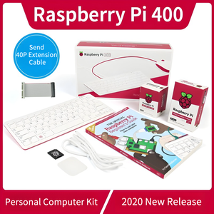 Official US <strong>Raspberry</strong> <strong>Pi</strong> 400 Kits with EU/US/UK/AU Power 4GB RAM 1.8G Cortex-A72 CPU Video Cable &amp; Guide for Development Board