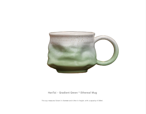 Tasse unique vert dégradé