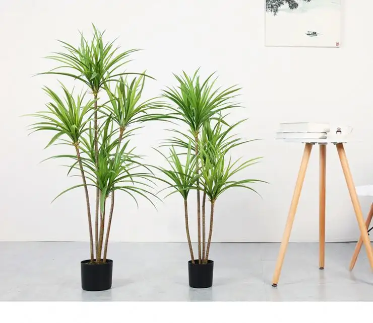 Árboles de cáñamo de Sisal Artificial de fibra de vidrio, árbol Artificial grande para decoración, venta al por mayor