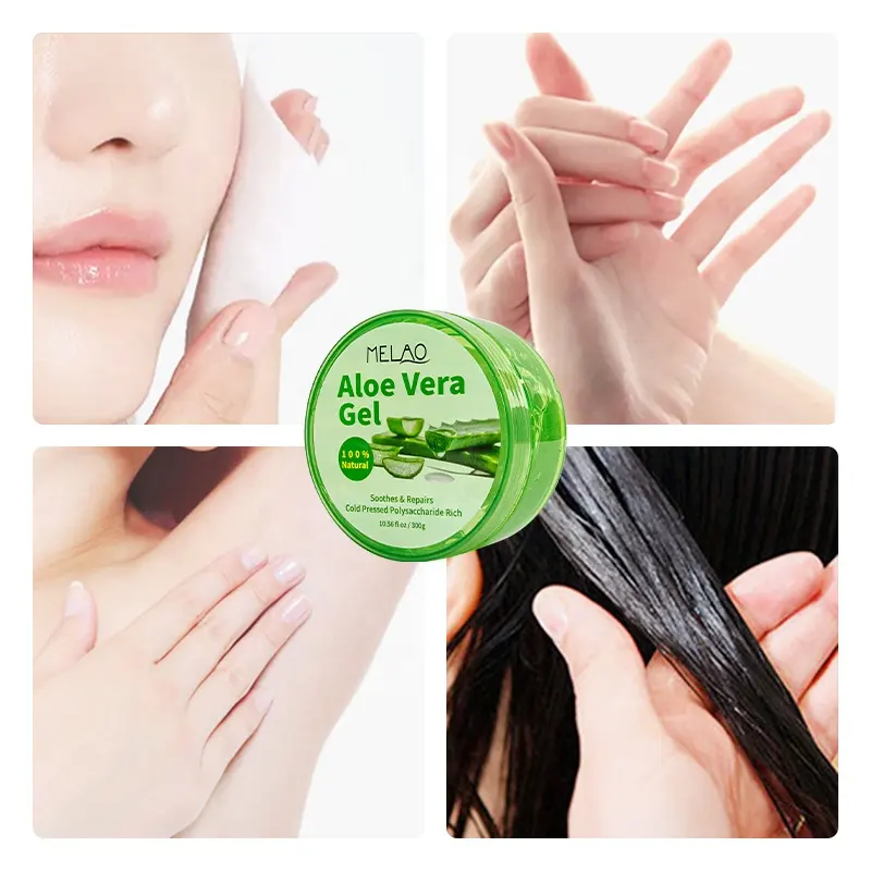 Top Quality 100% Puro Orgânico Natural Aloe Vera Gel Cabelo Corpo Rosto Hidratante Calmante After Sun Pele Repair Gel Aloe Vera 99