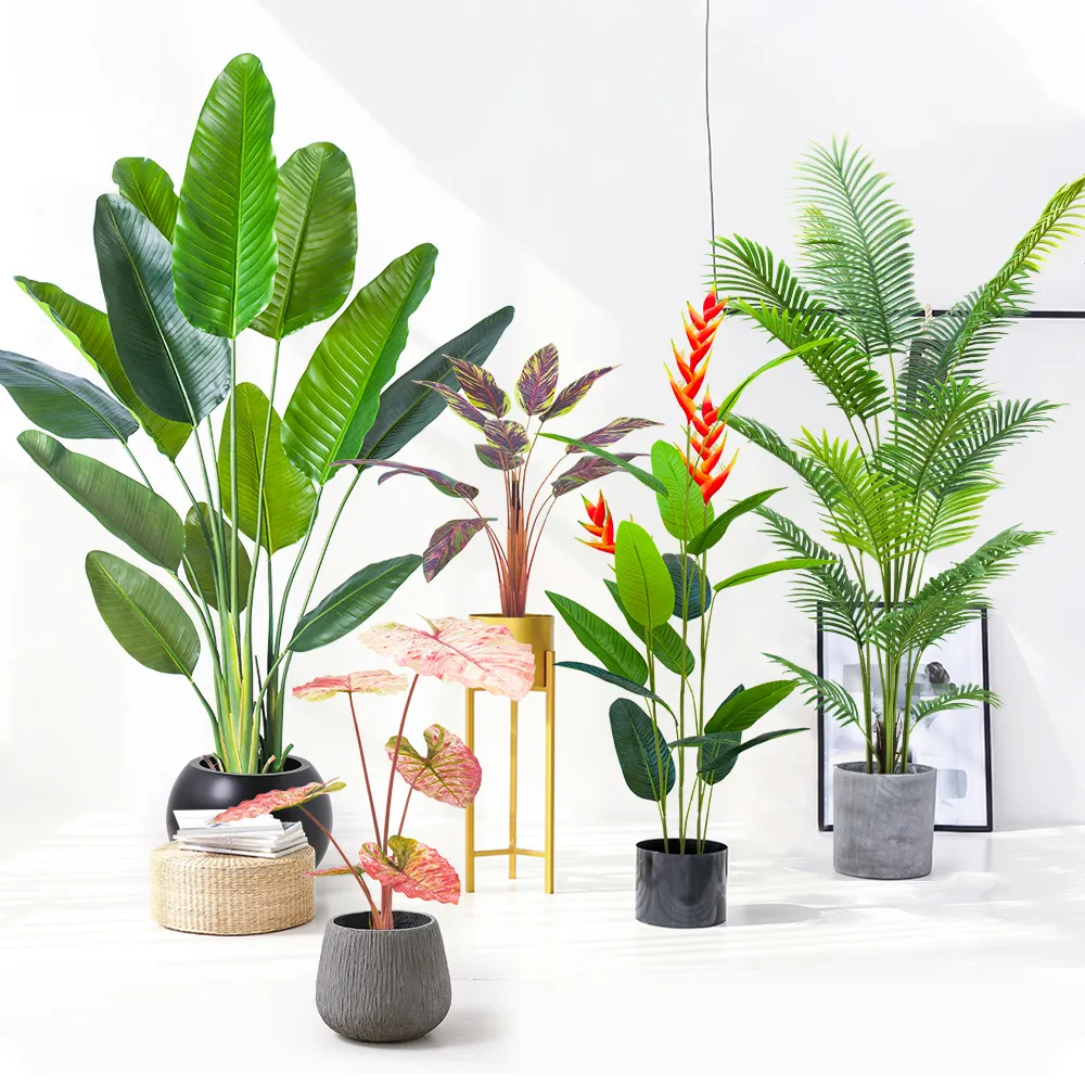 Pianta artificiale pianta finta pianta pianta artificiale albero in vaso palma finta decorativo ufficio piante decorative