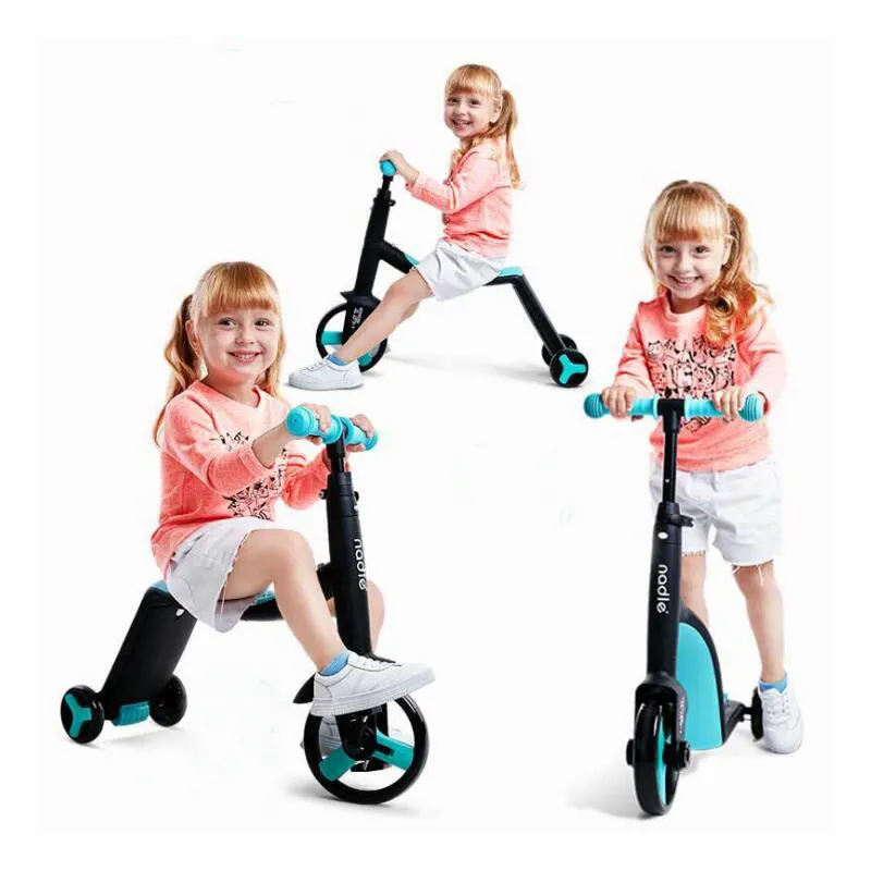 Naruto navia — Tricycle d'équilibre 3 en 1 pour enfants, trottinette à trois roues, vélo, jouets