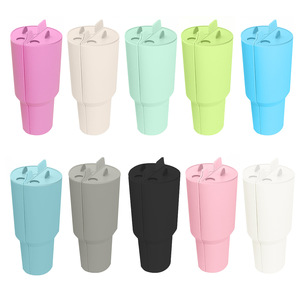 Yeniden kullanılabilir iç Tumbler bölüm tepsi 2-in-1 ayırıcı silikon astar Tumbler kupası için 40 oz silikon kap ayırıcı 2-in-1 iç - Product Image 6
