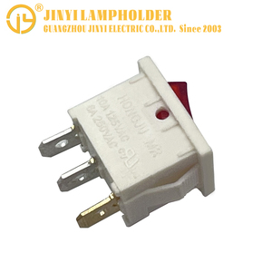Interruptor de botón de plástico personalizado de fábrica, piezas de cobre de 3 pines, 6A, 250V, CA, interruptores basculantes de encendido/apagado, interruptor de luz de arranque - Product Image 5