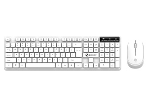 Fábrica personalizada inalámbrica 2,4G blanco hogar Oficina Notebook computadora de escritorio teclado inalámbrico y ratón conjunto teclado y ratón Combo - Product Image 3