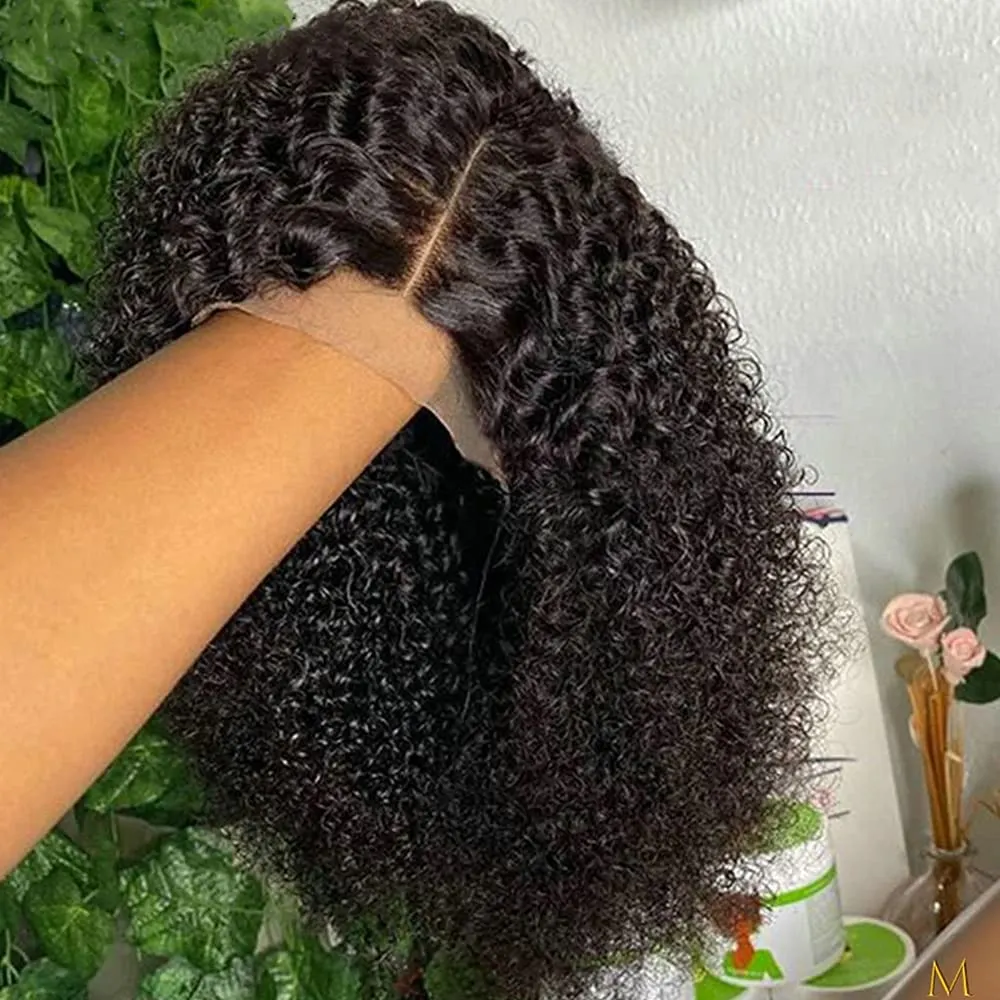 Curto Kinky Perucas, Perucas Para As Mulheres Negras Kinky Curly Curto, Curto 10 Polegadas Torção Kinky Perucas Preço Barato Cabelo Humano Peruca Curta BOB