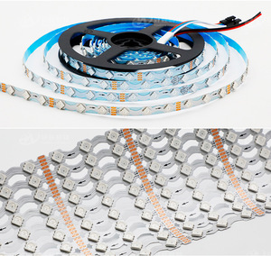 SK6812 Addressable Digital Pixel Magic Strip Light DC12V 6mm 60LEDs/meter SPI Rgbic s Shape Led Strip for Advertising Board